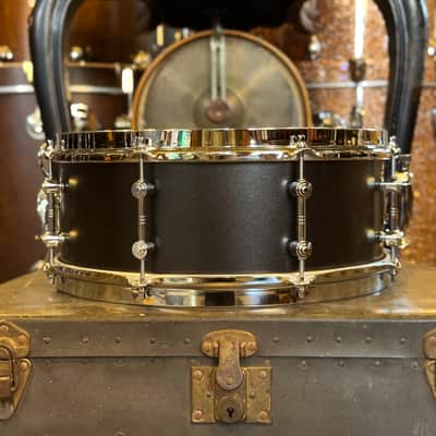 NEW Gretsch 5.5x14 Brooklyn Standard Snare Drum in Satin Black Metallic image 3