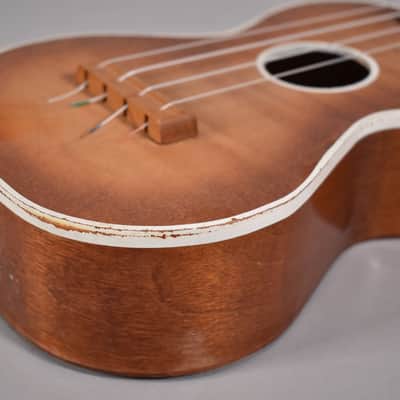 1950's Harmony Soprano Ukulele Sunburst Project For Repair image 8