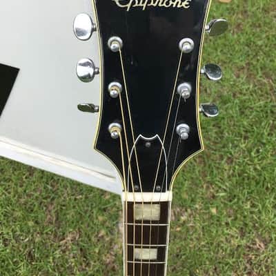 Epiphone FT-550 Acoustic Guitar Norlin Made in Japan 3 piece back early 70's Natural image 4