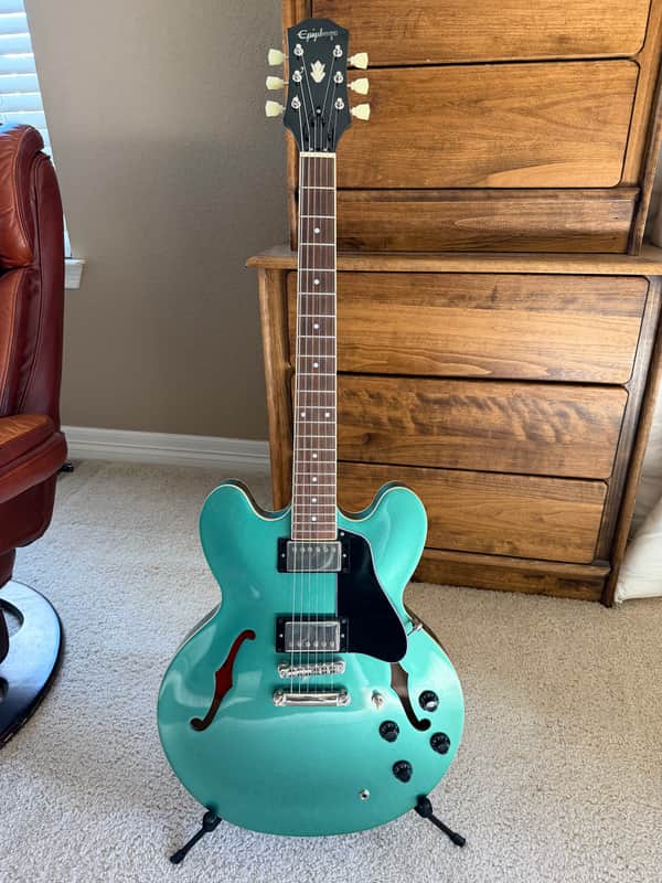 Epiphone ES-335 Traditional Pro Semi-Hollow Electric Guitar 2022 Inverness Green image 1
