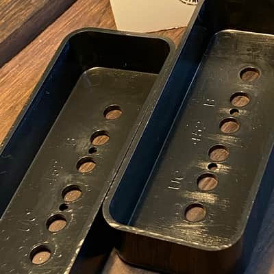 General Vintage Tone Pair   1950s Butyrate P90 Pickup cover - Soapbar True butyrate made original Gi image 7