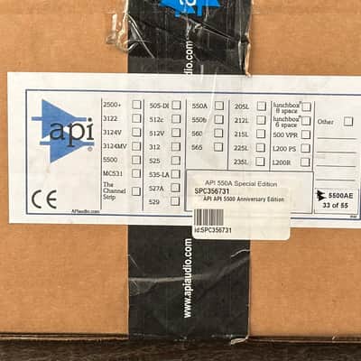 API 5500 Limited 55th Anniversary Edition 2024. MINT. Super Rare Mixing and Mastering. 550 image 13