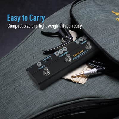 SONICAKE Guitar Multi Effect Pedal Overdrive Compressor Delay Reverb Guitar Pedal Twiggy Blues Vintage Blues Retro Rock Tone With Cab Sim image 6