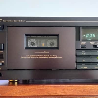 Nakamichi  CR-7 Cassette Deck Recapped Serviced RARE REMOTE INCLUDED 90 day warranty 120v image 6
