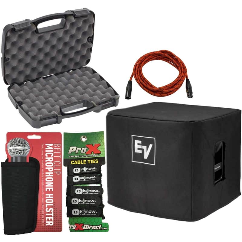 Electro Voice EKX-15S-CVR Padded Speaker Covers + Storage Case + Cable image 1