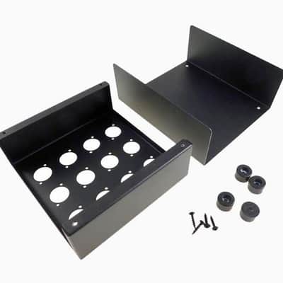 PROCRAFT PB10-12X-BK Steel Project Box 7-5/8" x 6-15/16" x 3" w/ 12 "D" punches image 2
