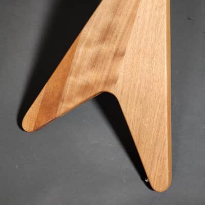 Vintage Strings Flying V - Soild Mahogany 2020's - Natural Matt image 4