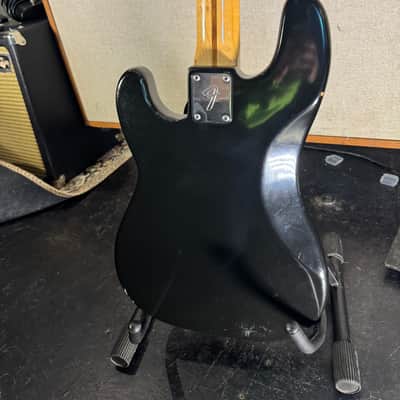 1978 Black Fender Precision Bass with Maple Fretboard image 4