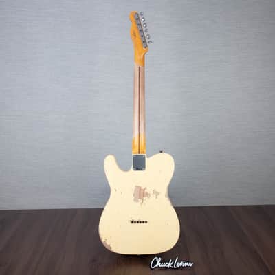 Fender Custom Shop 52 Telecaster Heavy Relic Guitar - Aged Vintage White - CHUCKSCLUSIVE - #R127076 image 6