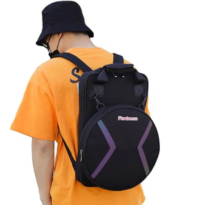 Drum Practice Pad Bag Backpack with Detachable Accessory Pouch image 6