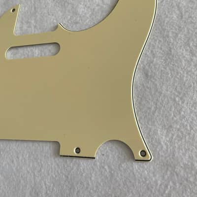 For Vintage 5-hole Fender Esquire Telecaster Guitar Pickguard Scratch Plate 3 Ply Vintage Yellow image 4