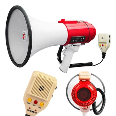 5 Core Megaphone 60W Bull Horn Professional PA Speaker w 1200 Yards Range Loud Siren Voice Amp image 2