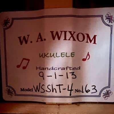 Willie Wixom Tenor Ukulele Tenor 2013 - Gloss image 4