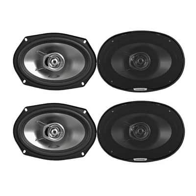 2 Pair Alpine SXE Series 2-Way 6x9" Coaxial Speakers, 280W Peak Power (SXE-6926S) image 1