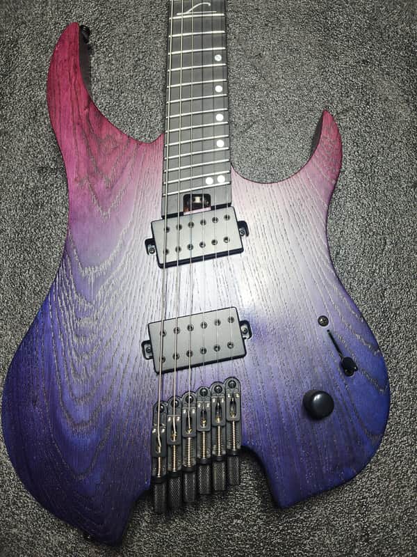 Legator Ghost G6FP 6-String Headless Multiscale Electric Guitar (Iris Fade) image 1