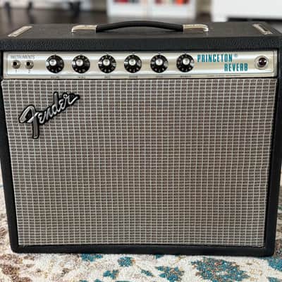 1976 Fender Princeton Reverb Silverface - Allen Amplification Serviced - Original Speaker image 1