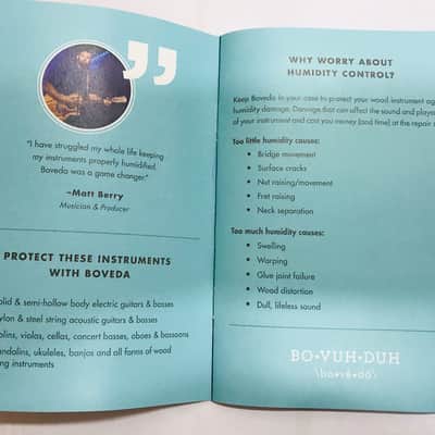 Boveda Humidity Control for Acoustic Guitars, Cello, Double Bass, Bassoon, Bass Clarinet, and more instruments. image 7
