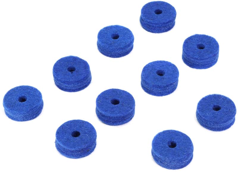 Ahead Wool Cymbal Felts - Blue (10-pack) (2-pack) Bundle image 1