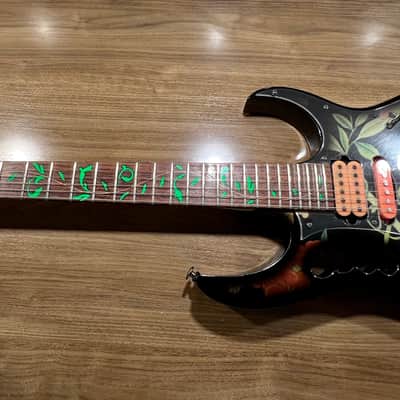 Ibanez JEM77-FP Steve Vai Signature 1997 - Black Floral Pattern image 13