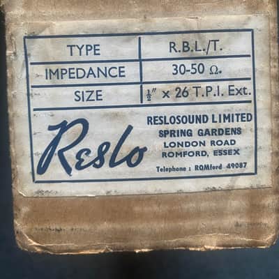Reslo Ribbon Mic, Black label 30/50 Ohm, XLR Converter, Original box image 4