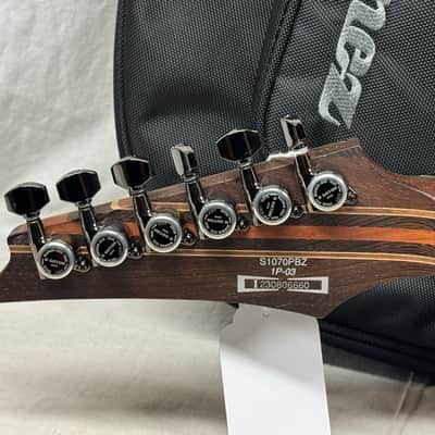 Ibanez Premium Line S Series saber S1070PBZ S1070 pbz 1070 Guitar with Gig Bag 2023 - Charcoal Black Burst image 9