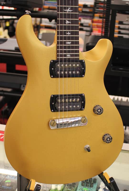 PRS SE CE-24 Standard Stoptail Satin Electric Guitar Metallic Gold w/Gigbag 5lbs 15oz image 1