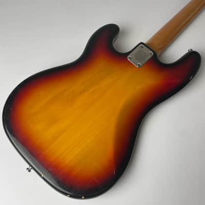 Univox Precisely Bass 1970s - 1979 Fender Pickups - Japan Made .Sunburst, Upgrade 70's USA Fender "P" bass pickups W Original Hardshell case image 6