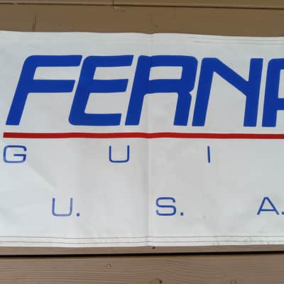 Vintage Circa 1980's/1990's Fernandes Guitar Dealer Music Store Advertising Banner! Rare, Original Display Sign! image 2