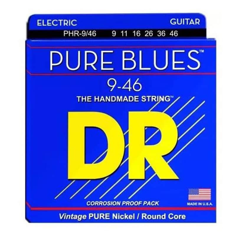 DR Strings PHR-9/46 Pure Blues Pure Nickel Light to Medium Electric Guitar Strings 09-46 image 1