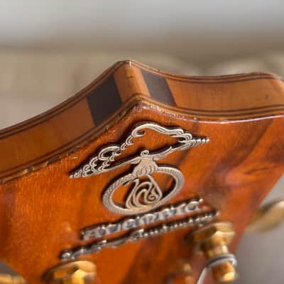 Alembic 20th Anniversary AM 4 string Bass guitar Omega Burl Walnut image 8