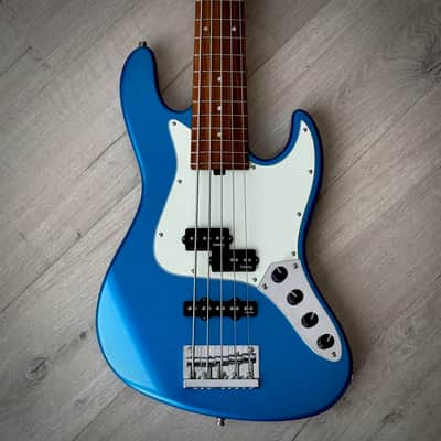 Sadowsky MetroExpress 21-Fret Hybrid P/J Bass, Morado Fingerboard, 5-String - Solid Ocean Blue Metallic High Polish (SMX21HP5 J2R OKU FR) image 3