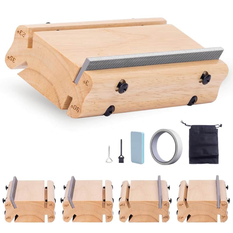 3/23/35/90 Degree Solid Wood Fret End Beveling File – 4 In 1 Guitar Fret Dressing, Crowning, Beveling & End Dressing File Tool – Complete Luthier Kit For Guitar, Bass, Ukulele & Banjo image 1