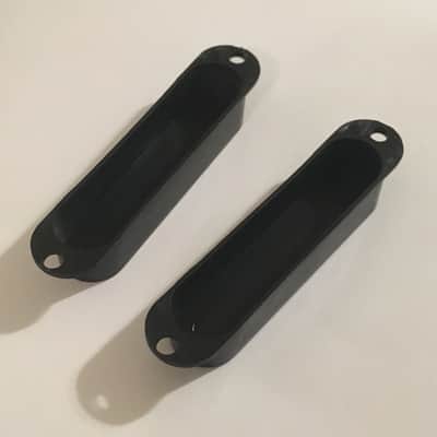 1966 Black Fender Duo Sonic Mustang Guitar Pickup Covers Relic USA Fullerton Era image 3