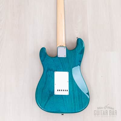 2012 Fender '62 Stratocaster ST62/ASH/MH Transparent Blue + Headstock Near-Mint, Japan MIJ image 3