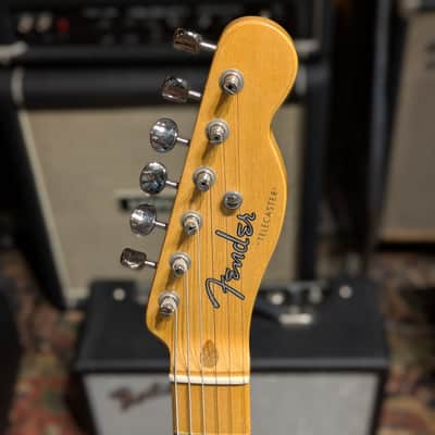 Fender "10 for '15" Limited Edition American Vintage '52 Korina Telecaster with Maple Fretboard 2016 - Blackguard Blonde image 6