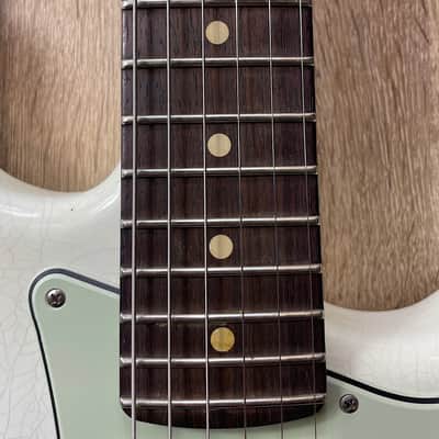 2020 Fender Custom Shop GT11 Relic Stratocaster ~ Olympic White & 3 Color Sunburst image 3