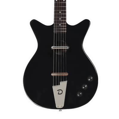 Danelectro Convertible, Black - Hollowbody w/ Lipstick Single Coil & Piezo for Electroacoustic Tone! image 2