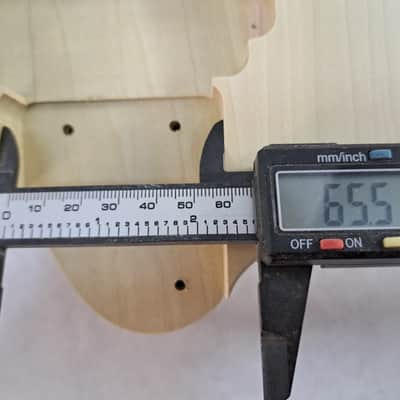 Unfinished Poplar HxH Guitar Body- 7 string - Destroyer Fits Ibanez (tm) Universe Neck J2347 image 9