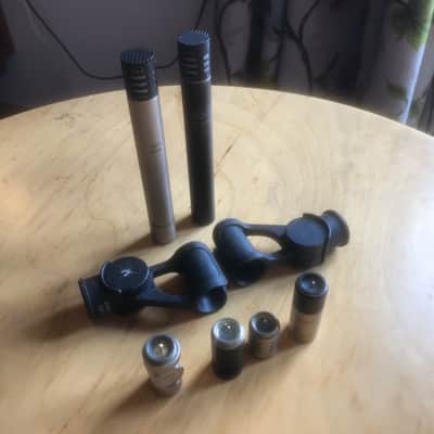 Pair of AKG C451 E -clamps, extra capsules, pads and swivel head image 2