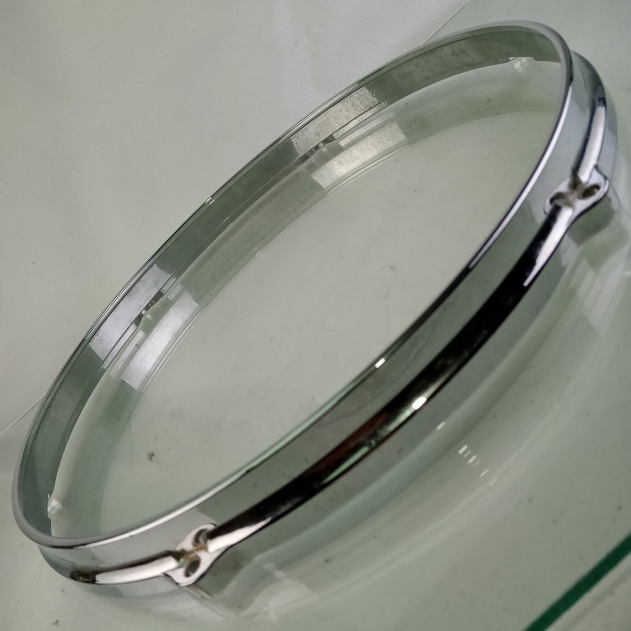 Gretsch 14" 6-Lug Die-Cast Snare Drum Batter Rim/Hoop Chrome USA Vintage 60s RB — main photograph