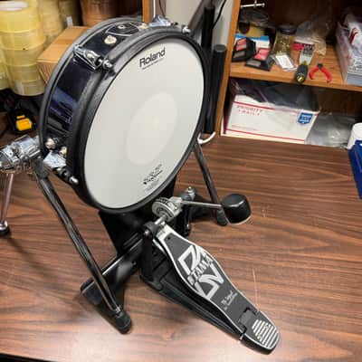 Roland KD-120 Mesh Head V-Drum Kick Bass Trigger Pad w/Tama Power Glide Pedal image 1