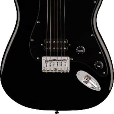 Squier Sonic Stratocaster Black HT H Black Pickguard image 1