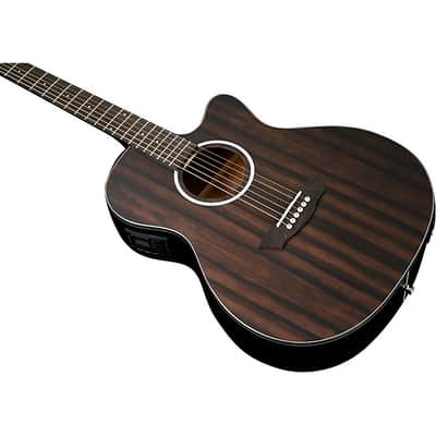 Washburn Deep Forest Ebony ACE Acoustic-Electric Guitar Natural Matte (B-Stock) image 8
