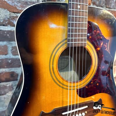 Framus Texan 5/196 Acoustic Guitar w/ Piezo & HSC (1960s - Sunburst) image 10