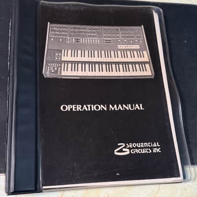 SERVICED & RESTORED Dual Manual PROPHET 10 Rev3 w/ORIGINAL OWNERS MANUAL, MIDI, Foot switch pedals, Road case, & Specs sheet - Sequential Circuits SCI image 8