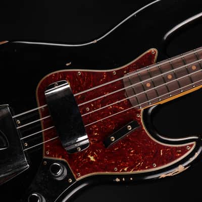Fender Custom Shop 1962 Relic Jazz Bass - Aged Black image 15