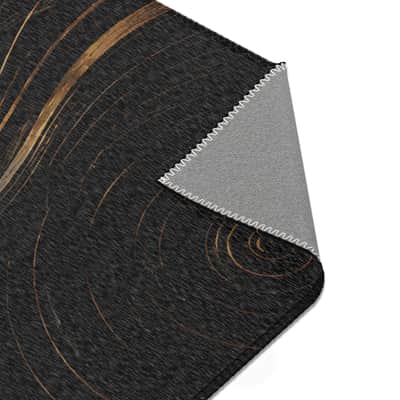 Black Gold Audiophile Area Rug Vintage Vinyl DJ Producer Studio Floor Rug image 3