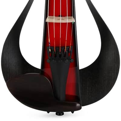 Yamaha YEV105 Pro Electric 5-string Violin - Deep Red/Black image 2