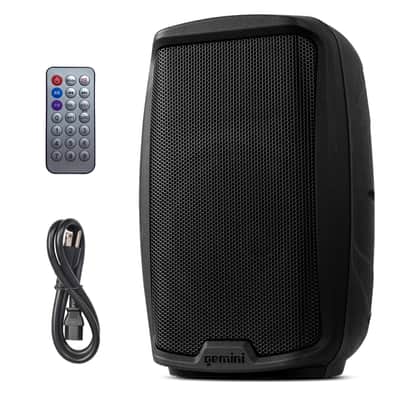 Gemini Sound AS-2115BT Active 15 Inch Woofer 2000 Watt DJ Monitor Powered Amplified PA Speakers System with Bluetooth, Wireless Stereo Pairing, Onboard 2 Channel Mixer Handles and Portable Fly Points image 1