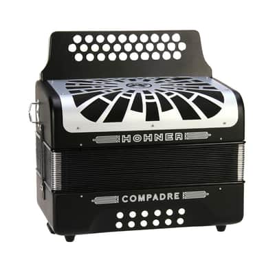 Hohner Compadre FBbEb Musica Tipica Series Accordion with Gig Bag (Black) image 5